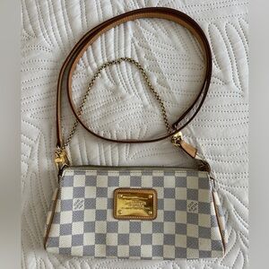 Louis Vuitton Authentic Damier Azur Eva shoulder bag